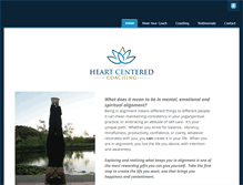 Tablet Screenshot of heartcenteredcoaching.net